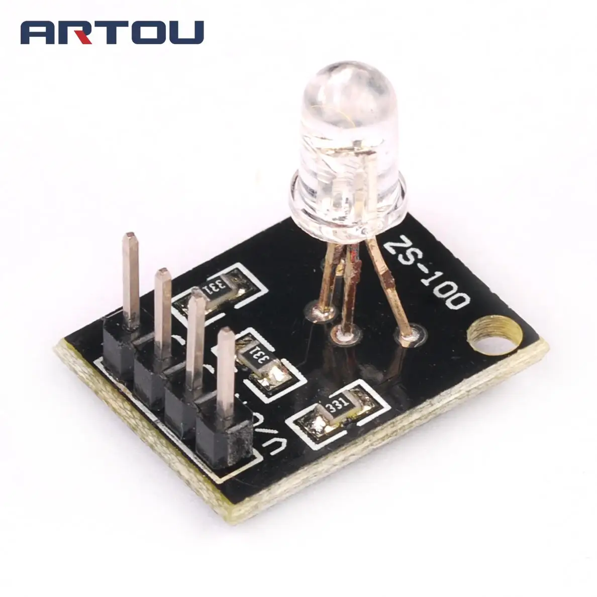 2 шт. 4-контактный трехцветный s 3-цветный RGB светодиодный сенсорный модуль |