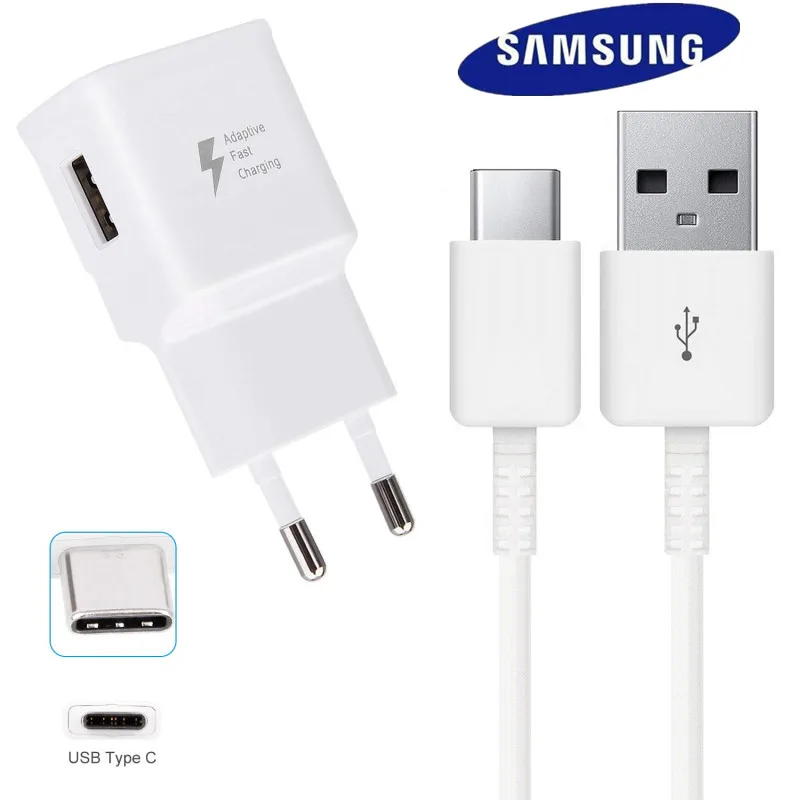 Адаптер для быстрой зарядки samsung galaxy S9 type C для samsung galaxy s10 S9 S8 A8 PLUS Note 8 9 C9pro A9 a50 A8S a6s