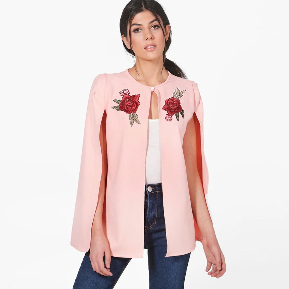 

Jaqueta Feminina Promotion Special Offer Jacket Casaco 2018 Spring Xia Xinkuan Embroidery Cloak Jacket Women's Shawl Loose Coat