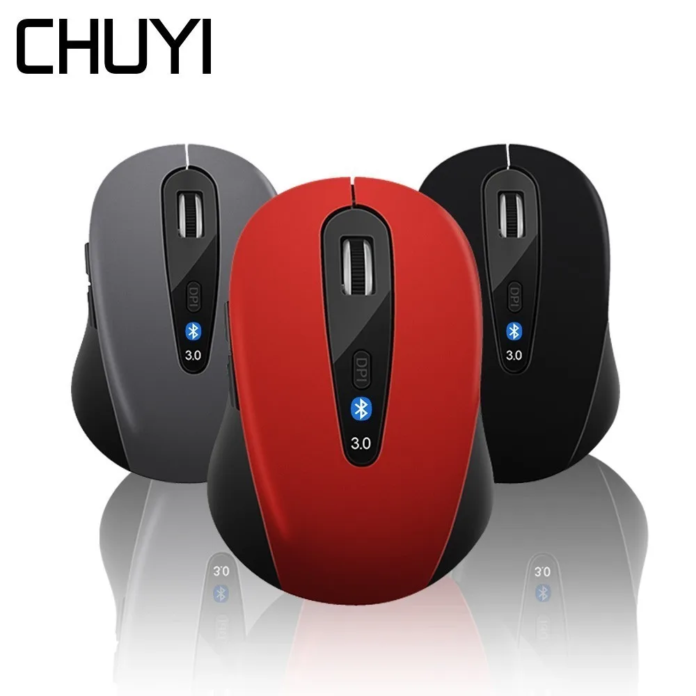 

CHUYI Bluetooth 3.0 Wireless Mouse MINI Ergonomic Optical Mouse 5D BT3.0 Office Computer Mice Gaming Mause For PC Gamer Laptop