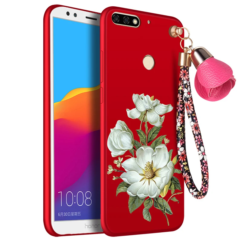 Силиконовый чехол для huawei y9 2018 Роскошный мобильного телефона чехлы мягкие из ТПУ