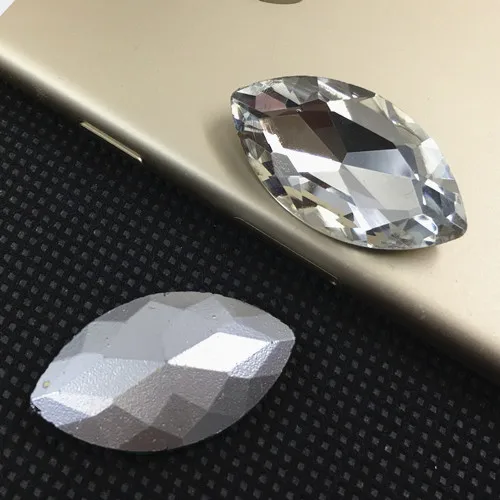 Наветт горный хрусталь 3x6,5x10,6x12,7x15,9x18,13x27,17x32 мм маркиза Pointback стеклянные прозрачные кристаллы для DIY одежды пошив одежды - Цвет: crystal clear