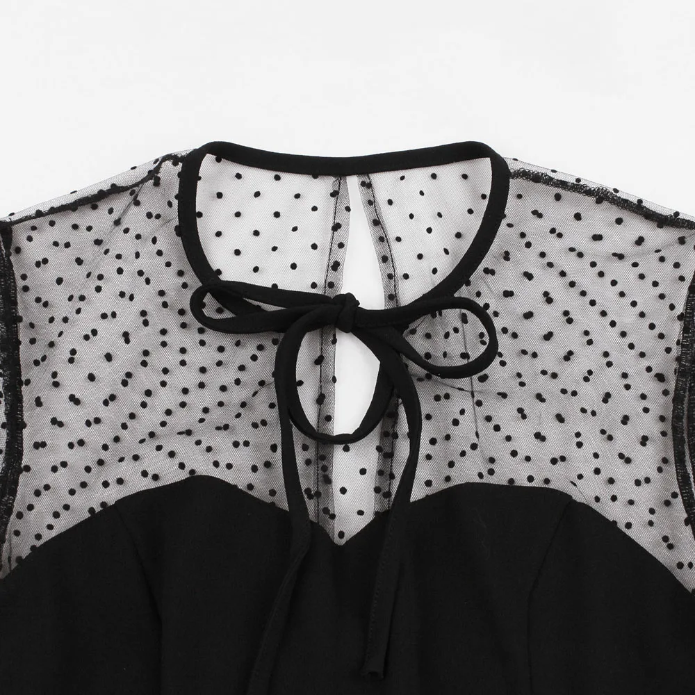 Женское винтажное платье Goth черное прозрачное Сетчатое для вечеринки на лето 2019|Женские платья| |