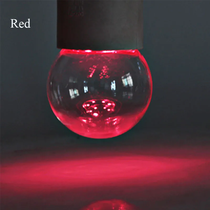 5X E27 B22 цветная(rgb) светодиодная лампочка 12 V 24 V 110 V 220 V bombilla 0,5 Вт 1 2835 G45 декоративный прозрачный Лампы Свадебная вечеринка сад Joneaz