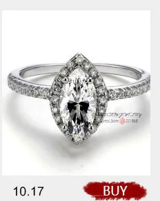 KLTR012 натуральная 925 серебро Jewellery 8 мм 2 карат CZ камень сердце и стрелы сократить Классический три Камни Обручение кольцо