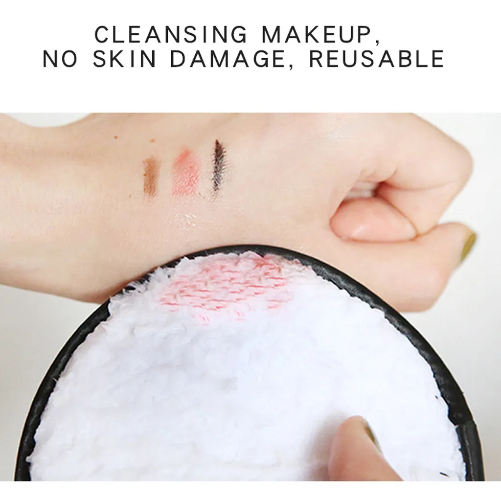 MAANGE puff Makeup 3 шт. очищающее пуховое полотенце для снятия макияжа для лица очищающие тканевые накладки плюшевые затяжки модные Apr11 Прямая поставка