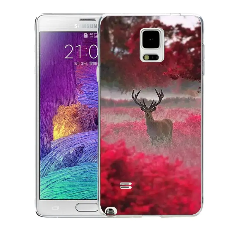 Qmswei мягкий чехол для телефона из ТПУ samsung Note5 S8 s6 s7 edge s4 s5 s3 C5 C9 note3 note4 S9plus Флора Луна