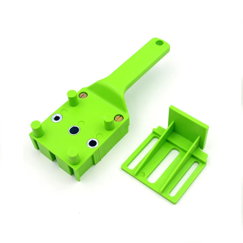 Green Only Dowel Jig ALLSOME дюбель джиг 6 8 10 мм Дерево HSS сверла деревообрабатывающий джиг ABS пластик карманное отверстие джиг сверло направляющий инструмент для столярных работ HT2638 - Цвет: Green Only Dowel Jig