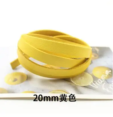 20 мм Широкий DIY сумка пряжки части Аксессуары PU шнур из искусственной кожи полосы шнура замши ремень сумки ручные аксессуары ручной работы - Цвет: NO.10