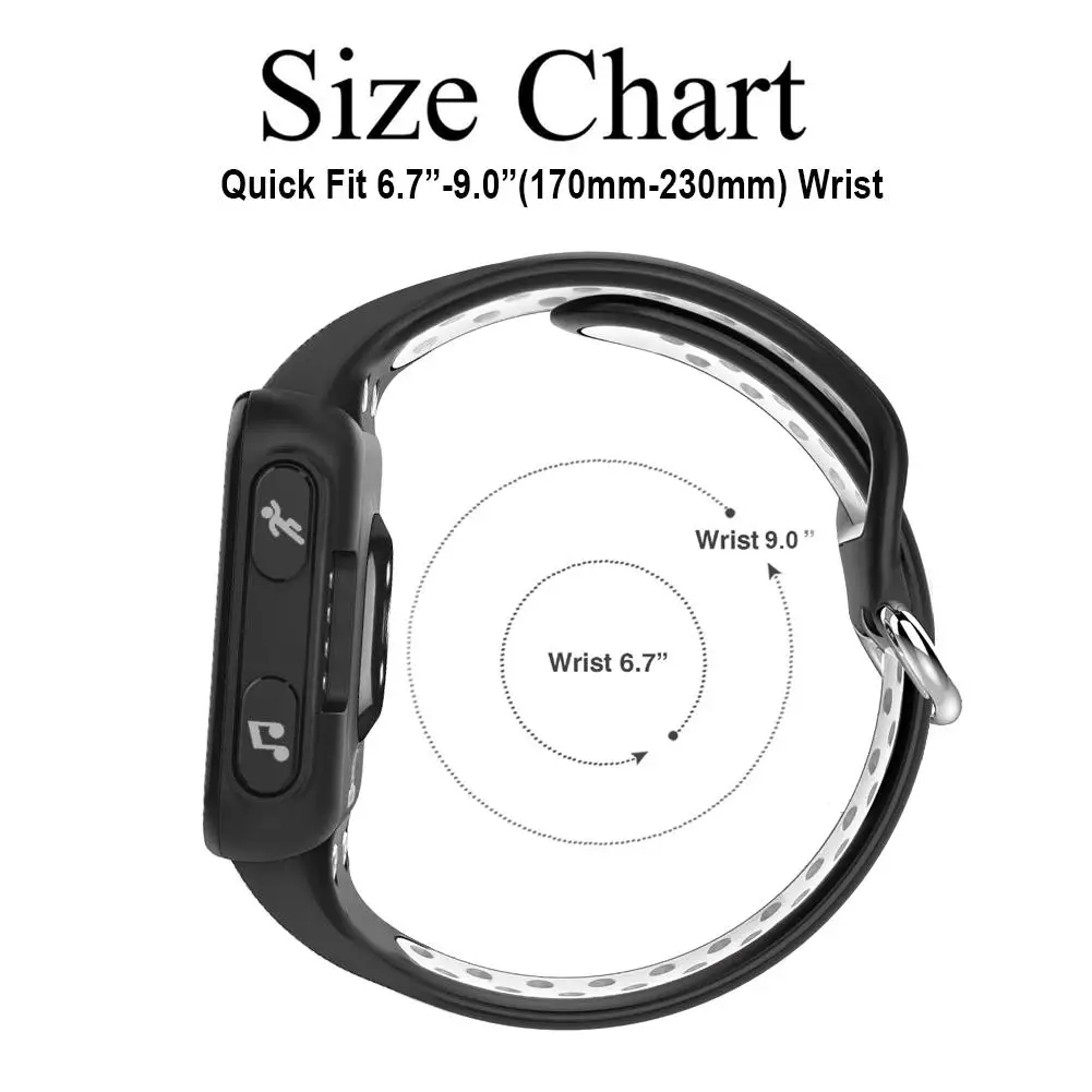

Replacement Soft Slicone Strap For For Garmin Forerunner 35 Smartwatch Quick Release Band Strap For Garmin Forerunner 35 Watch