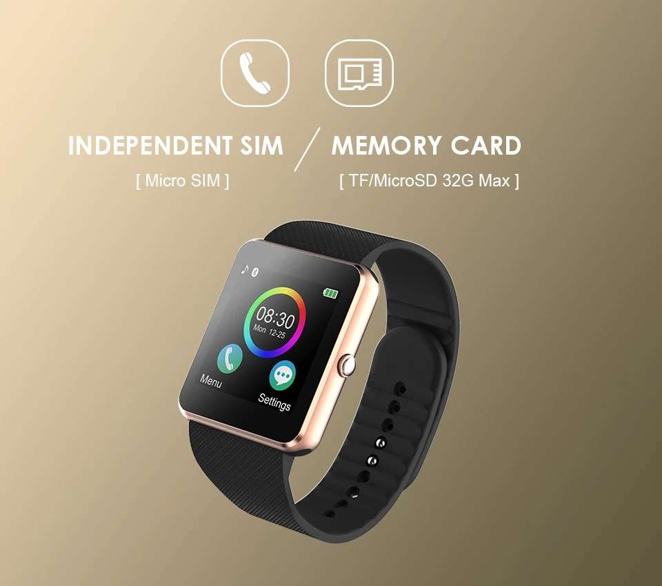 Горячая Распродажа Смарт-часы GT08 часы с слот sim-карты нажмите сообщение Bluetooth