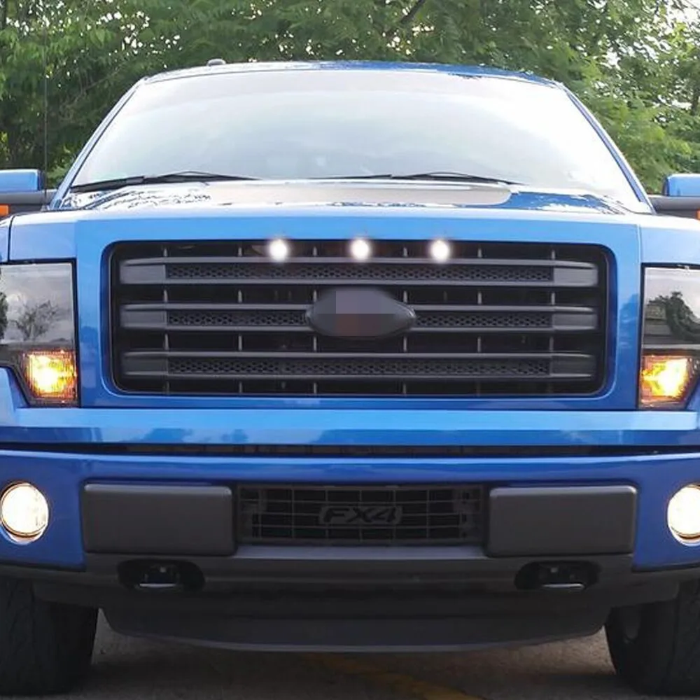 Для Ford 2009- F150 SVT RAPTOR Средний Светодиодный свет белый желтый свет автомобиля декоративный свет автомобиля Свет 12v 6000k