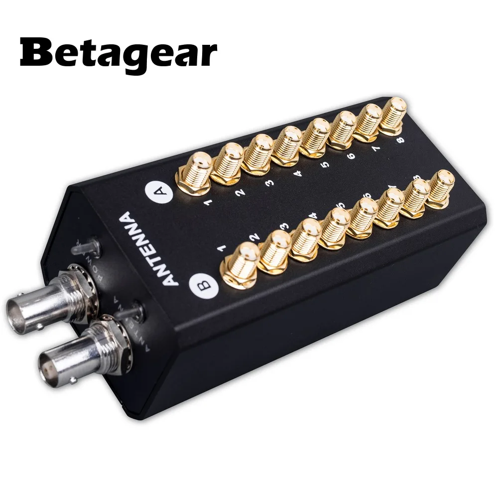 저렴한 Betagear 8 채널 안테나 분배기 시스템 PS28 Pro 오디오 RF 분배기 신호 증폭기 무선 450-950Mhz RF 멀티 SMA