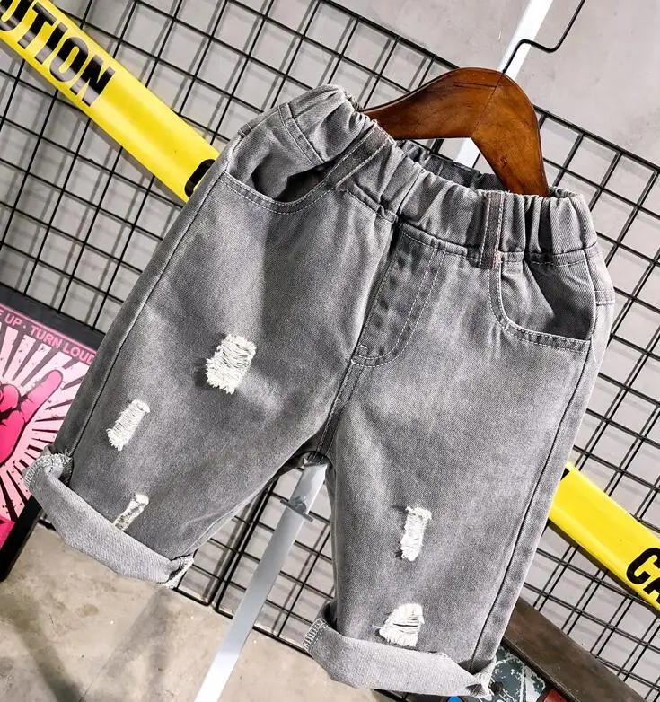 shorts Комплект для мальчиков, рубашка с короткими рукавами и шорты комплект из 2 предметов с поясом, летняя одежда для маленьких мальчиков от 2 до 6 лет - Color: shorts