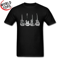 design acoustic guitars electronic men top t shirts chitarra jazz blues rock music club graphic tshirt 100 cotton fathers day