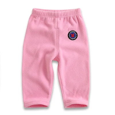 pink Распродажа; штаны для малышей; зимние теплые детские штаны-шаровары для мальчиков и девочек; вязаные флисовые брюки для малышей; Одежда для новорожденных - Цвет: pink