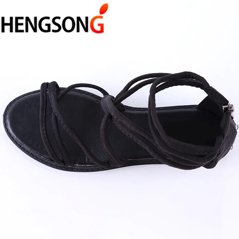 HENGSONG/модные брендовые сандалии гладиаторы женская летняя повседневная