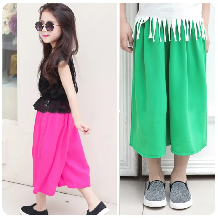 Брюки с новым рисунком 2016 летние корейские однотонные штаны широкими штанинами