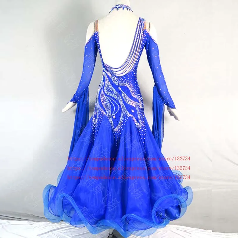 

Royalbule Ballroom Women Modern Waltz Tango Smooth Ballroom Dance Dress Standard Ballroom Dress 2018 of ballroom dance clothing