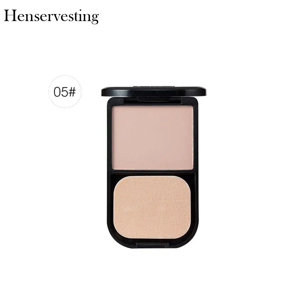 Контроль Света Безупречная натуральная пудра стойкое масло женщины компактный