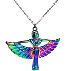 Радужный цвет Фараона египетская Богиня Исида Древний Египет Бог Крылатый ожерелье красота подарок