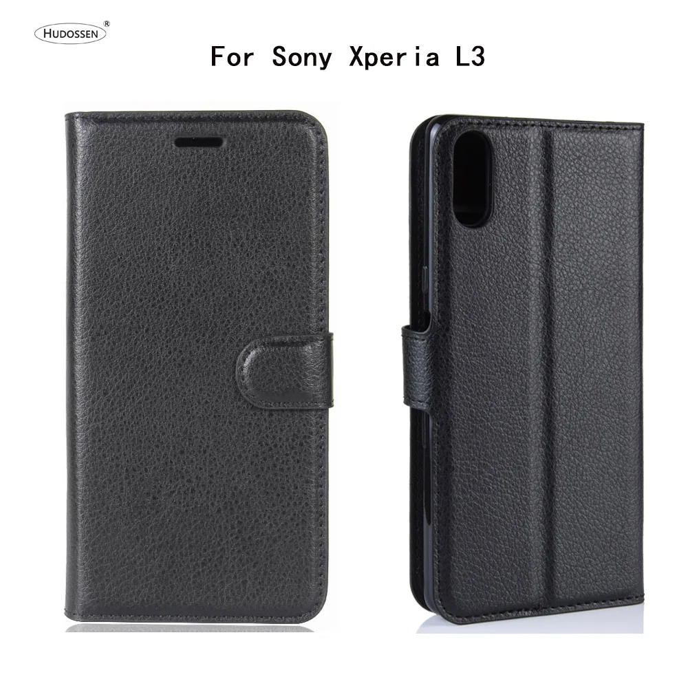 HUDOSSEN Capa для Sony Xperia L3 I3312 I4312 I4332 роскошный чехол с подставкой и кошельком кожаный
