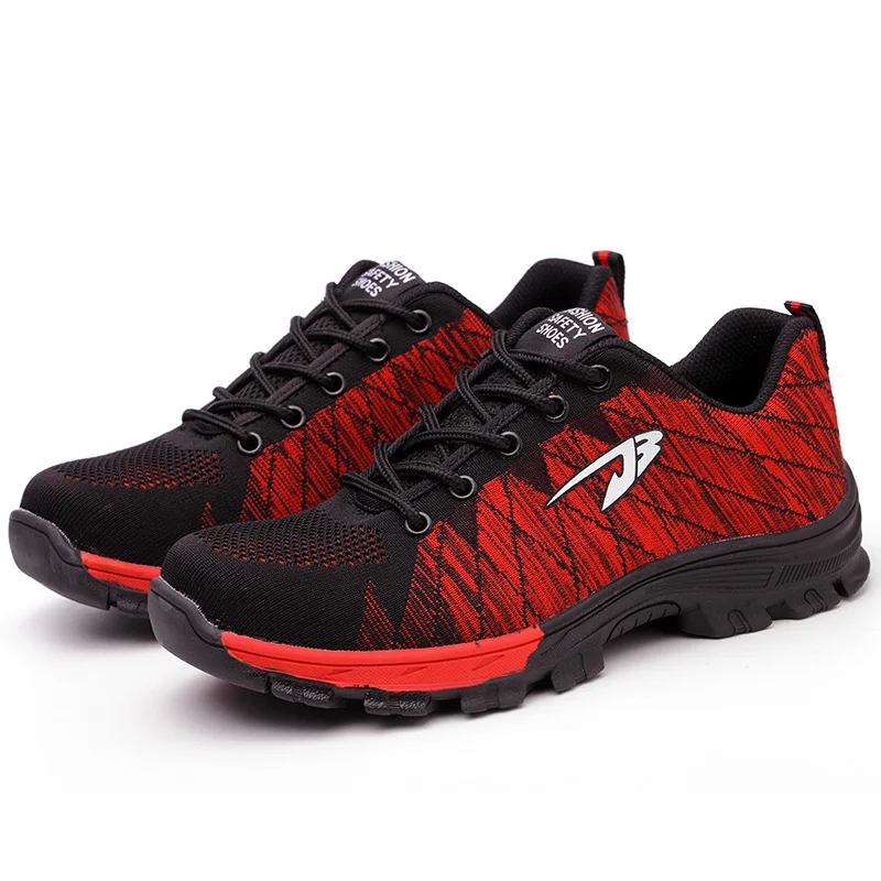 Женские модные защитные ботинки со стальным носком большие размеры | Обувь