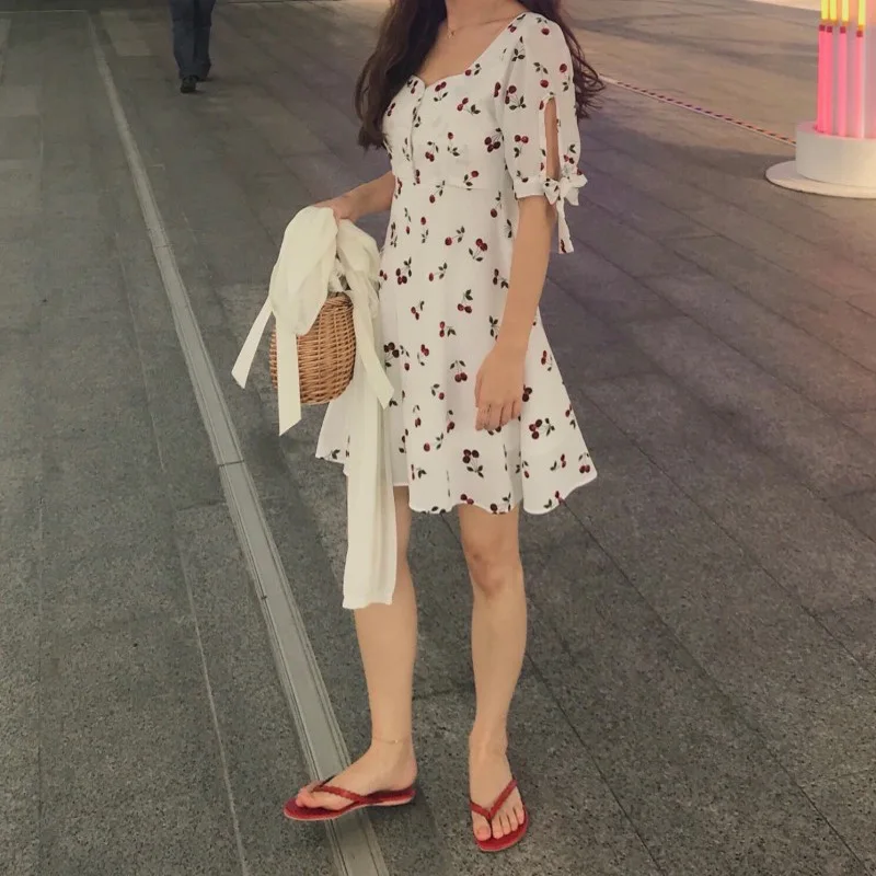 Make вечерние leader детское милое маленькое платье-Вишня ~ | Женская одежда