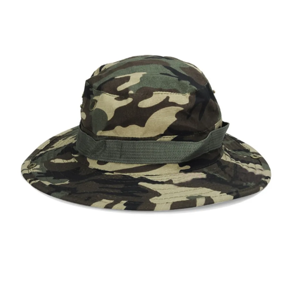 1 шт. Военная крутая Мужская камуфляжная шляпа для рыбалки шапка Панама Кепка
