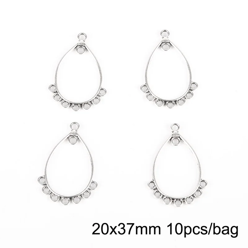 Style 07 10 шт. Ретро Серебряный металлический сплав винтажные соединители для ювелирных изделий для ожерелья ювелирных изделий Изготовление ювелирных изделий DIY серьги фурнитура Аксессуары - Цвет: Style 07