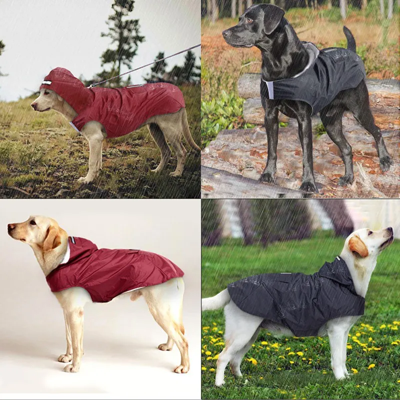Водонепроницаемая одежда для домашних животных, светоотражающий дождевик для собак, куртка, комбинезон для домашних животных, маленький средний щенок собачка