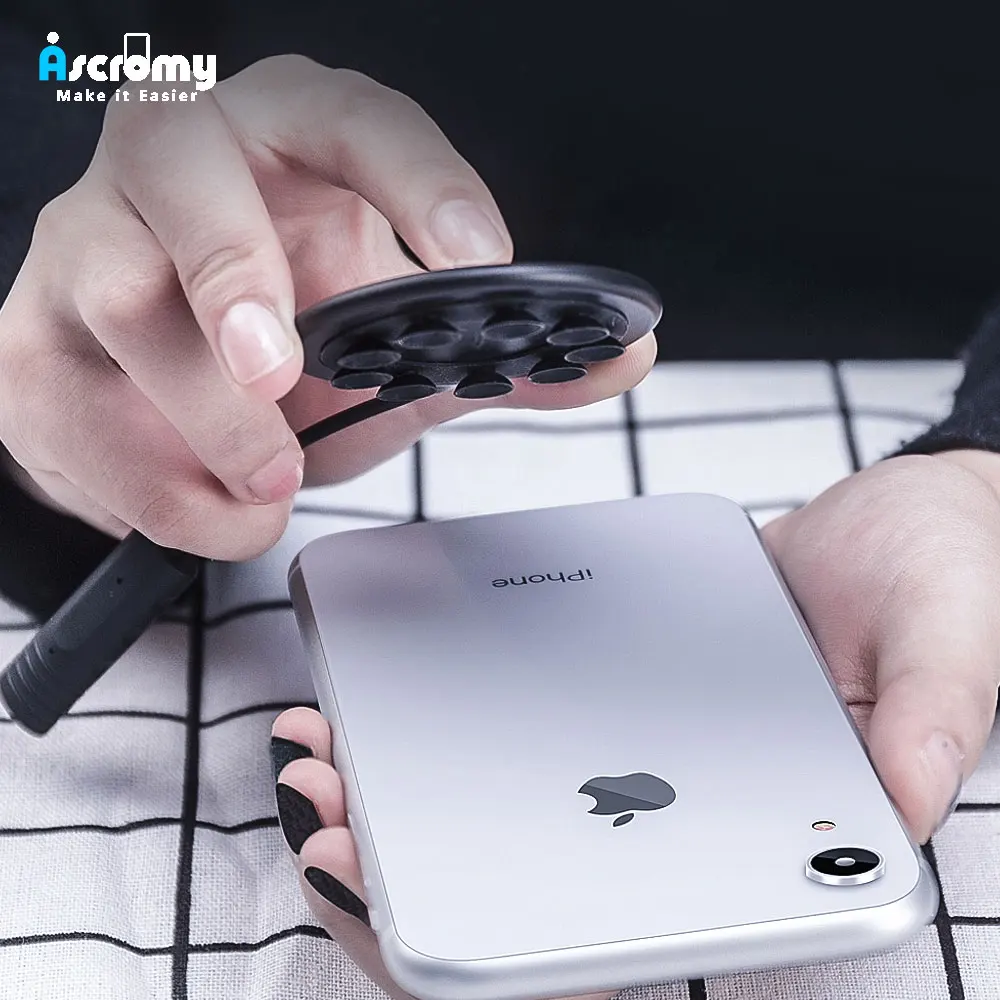 Ascromy Человек паук на присоске Беспроводной Зарядное устройство для iPhone XR XS Max