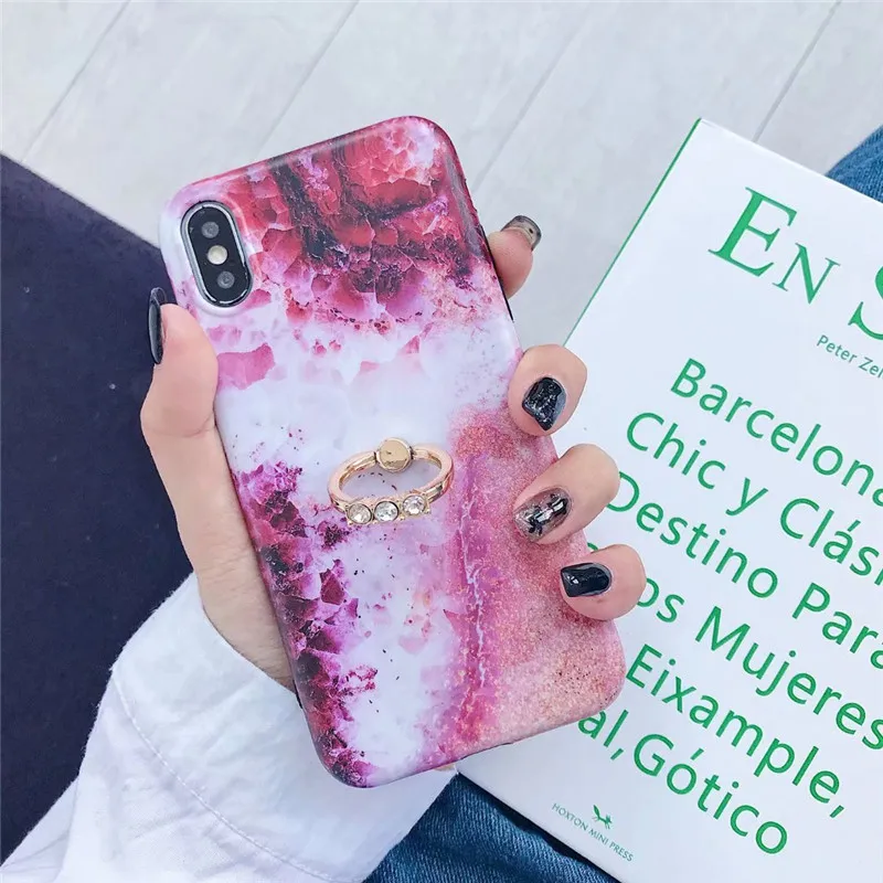 DISCASE окрашенный вплавлением пленки мраморный чехол для телефона iphone 6s 6 8 7plus X XR XS