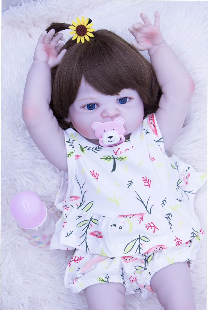 Кукла новорожденная силиконовая виниловая 55 см|Куклы| |