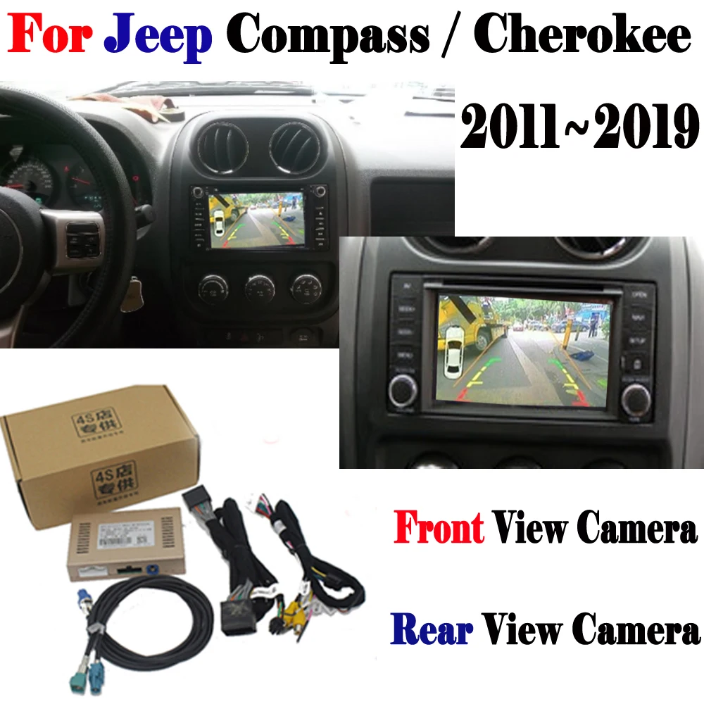 Камера заднего вида для Jeep Compass/Cherokee 2011~ адаптер подключения экран дисплей парковка передний задний декодер для камеры