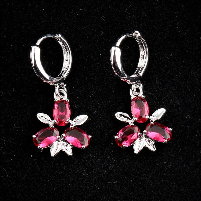 RONGQING 2018 новые модные высококачественные циркониевые висячие серьги с цветком