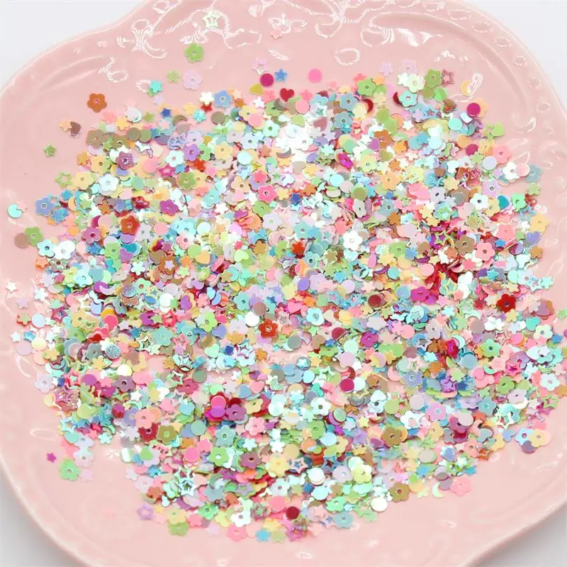 KSCRAFT 3 мм 4000 шт Смешанные Красочные Блестки ПВХ плоские для DIY изготовления карт