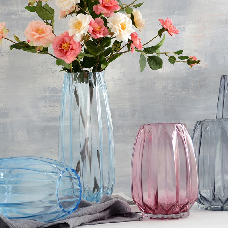 Высокое качество Простота стиль настольная ваза современные стеклянные