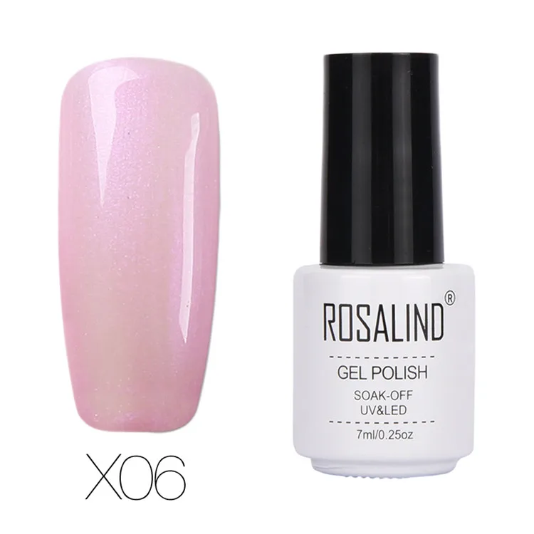X06 Гель ROSALIND, 1 S, модная жемчужная серия, Цветной Гель-лак для ногтей, элегантный дизайн, маникюр, Полупостоянный лак, гель, лак для ногтей - Цвет: X06