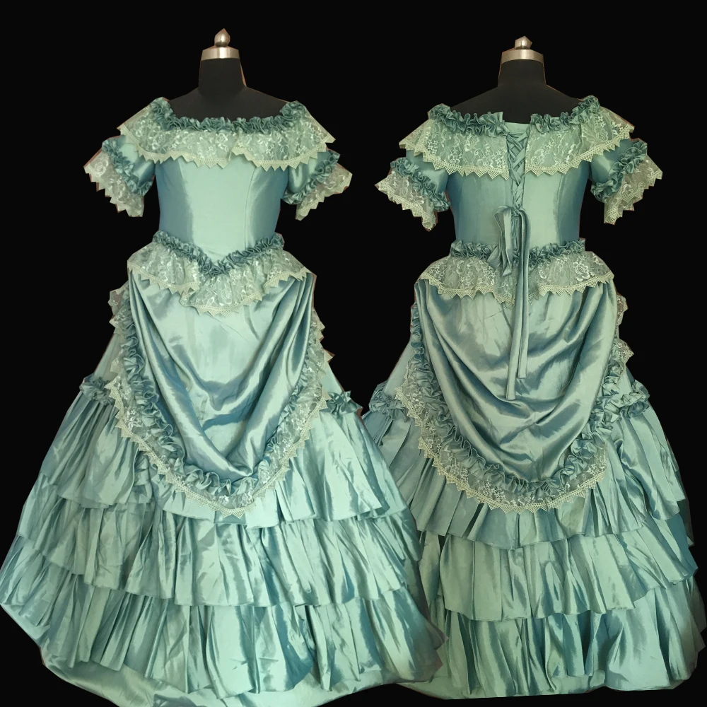 Новинка 2019 элегантное зеленое платье для косплея на хэллоуин стиль колоколоний