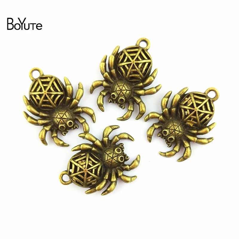 Подвеска паук из цинкового сплава 25 х19 мм 30 шт./лот|spider pendant|pendant bronzebronze charms pendants |