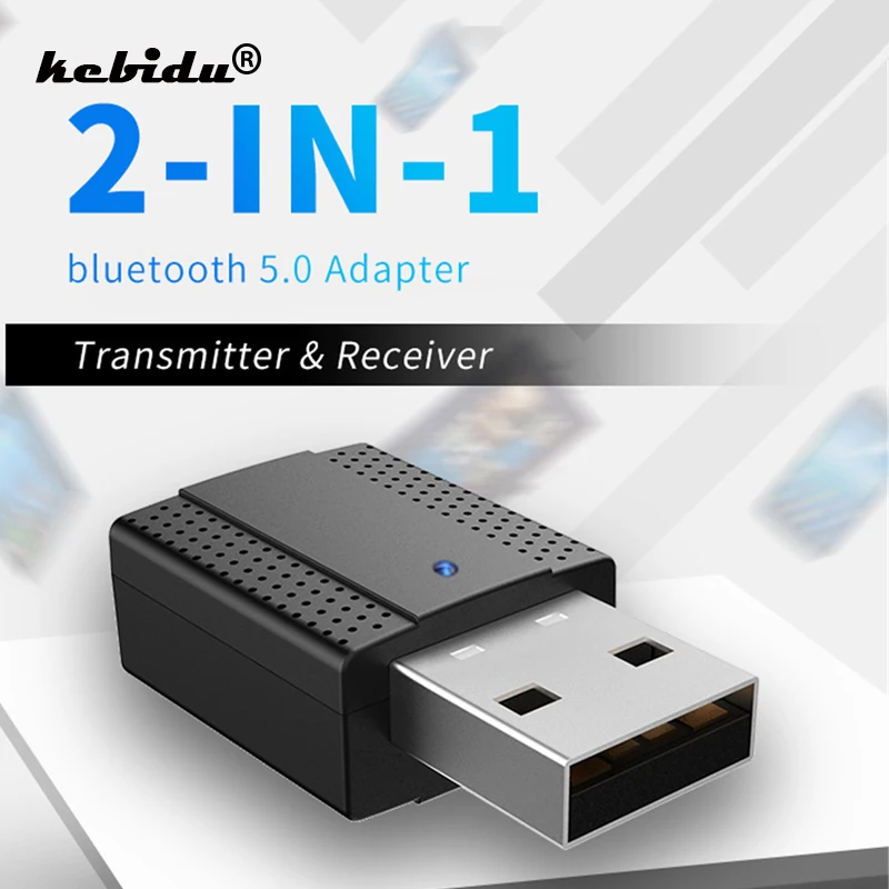 Kebidu 2 в 1 Bluetooth 5 0 приемник передатчик новейший беспроводной адаптер аудио с 3 мм AUX