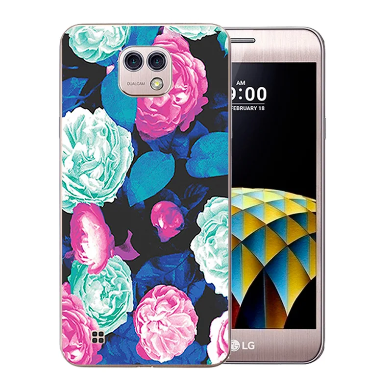 Чехол для телефона 5 2 дюйма LG X Cam Мягкий чехол из ТПУ с цветущим узором K580 K580DS