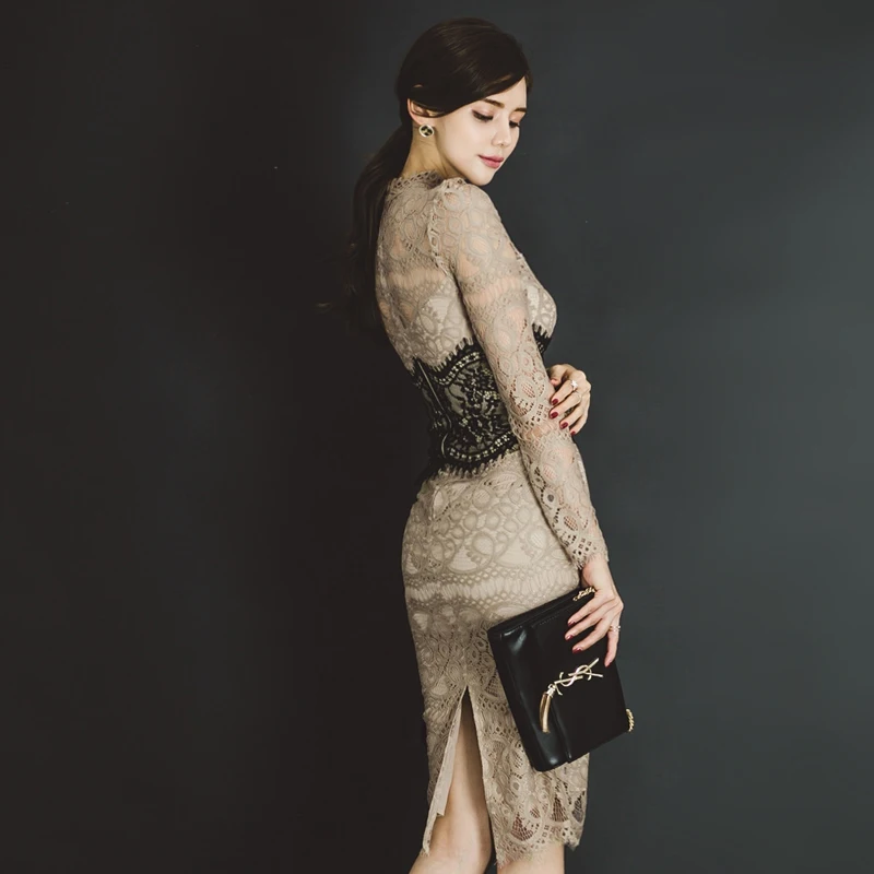 Модное женское Новое поступление пикантное официальное платье повседневное