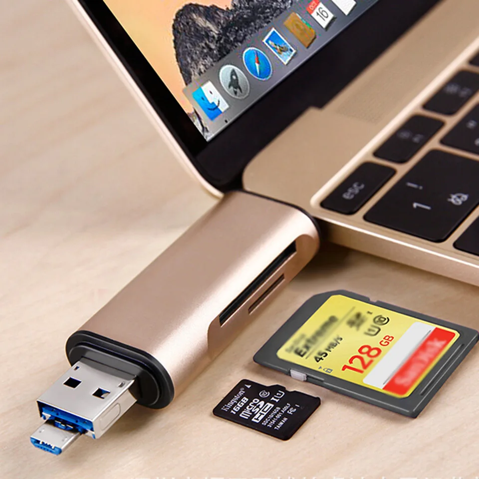 Устройство для чтения карт USB 3 0 SD/Micro SD TF OTG Тип C смарт-карты памяти адаптер