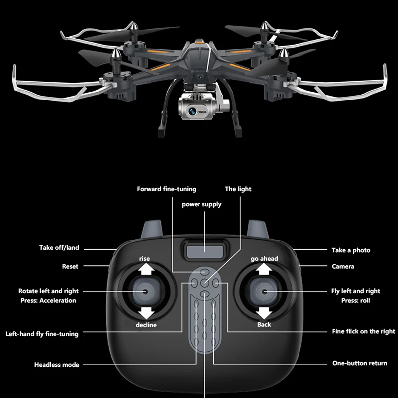 2018 XY S5 новые Радиоуправляемый Дрон Quadcopter с 1080 P Wifi FPV Вертолет камеры 20 мин Время