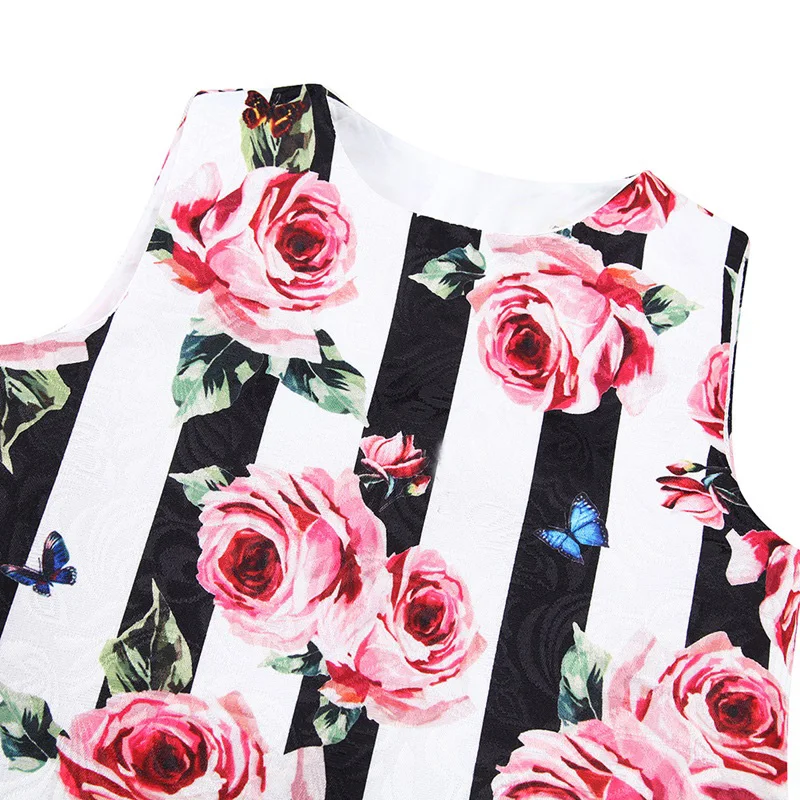Платье для девочек; Robe Fille; коллекция года; дизайнерская летняя одежда для маленьких девочек; летнее платье без рукавов с цветочным рисунком для девочек; платье принцессы; детская одежда