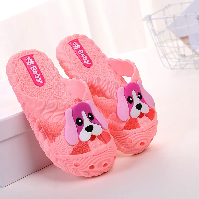 Детские шлепанцы для мальчиков летние сандалии девочек детские домашняя обувь