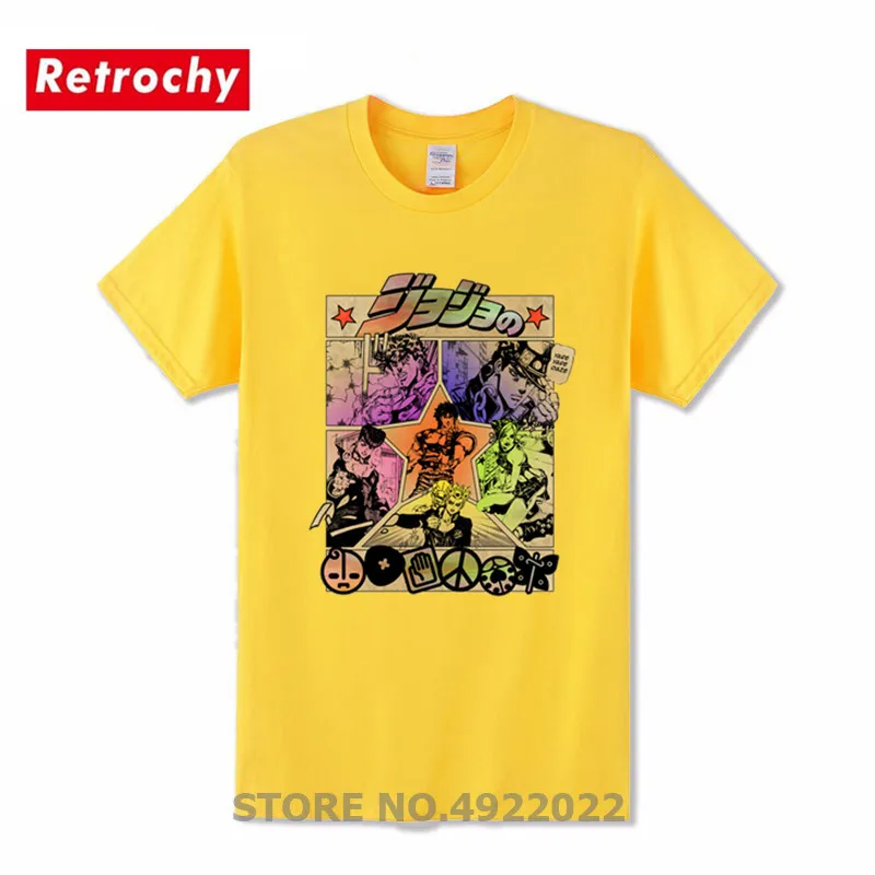 Постер комиксов Мужская футболка Jojo's bistry Adventure новинка японское аниме Jojo Page