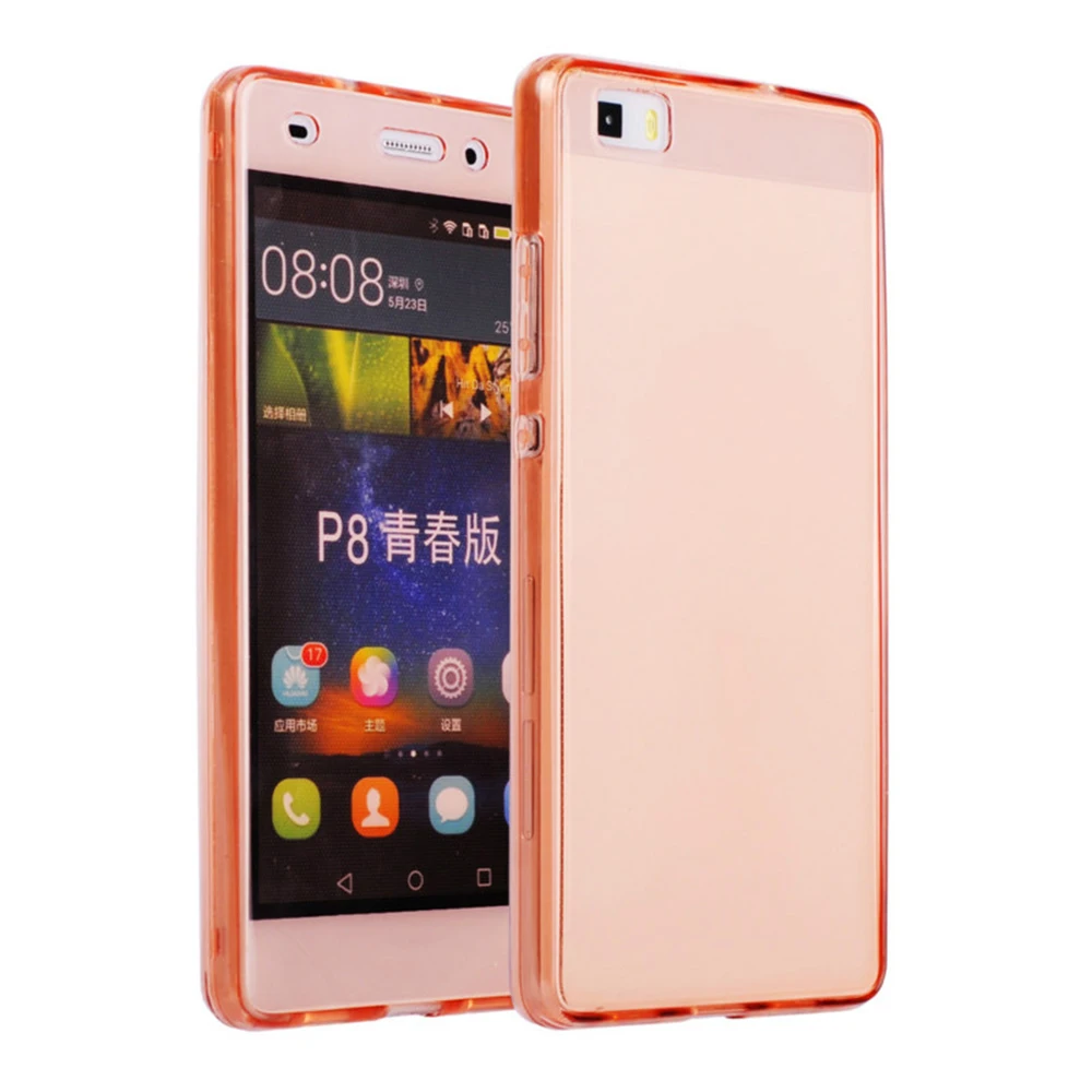 Rose Gold 360 градусов полный чехол для huawei P Smart P20 Pro P10 Lite Plus P8 P9 Lite mate 20 10 Lite Мягкий силиконовый чехол из ТПУ - Цвет: Rose Gold